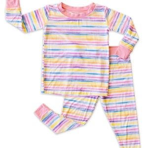 Little Sleepies Sunset Stripes 2 Piece Pajama Set